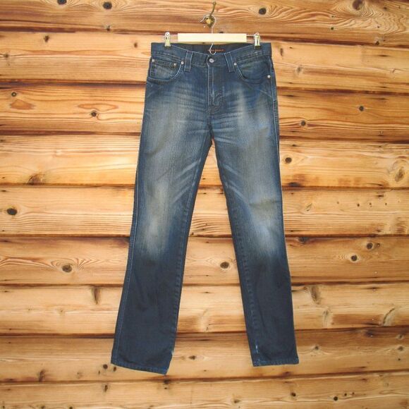 Nudie Jeans Slim Jim Used Blue Coated Jeans 32 X 33 - Picture 3 of 11
